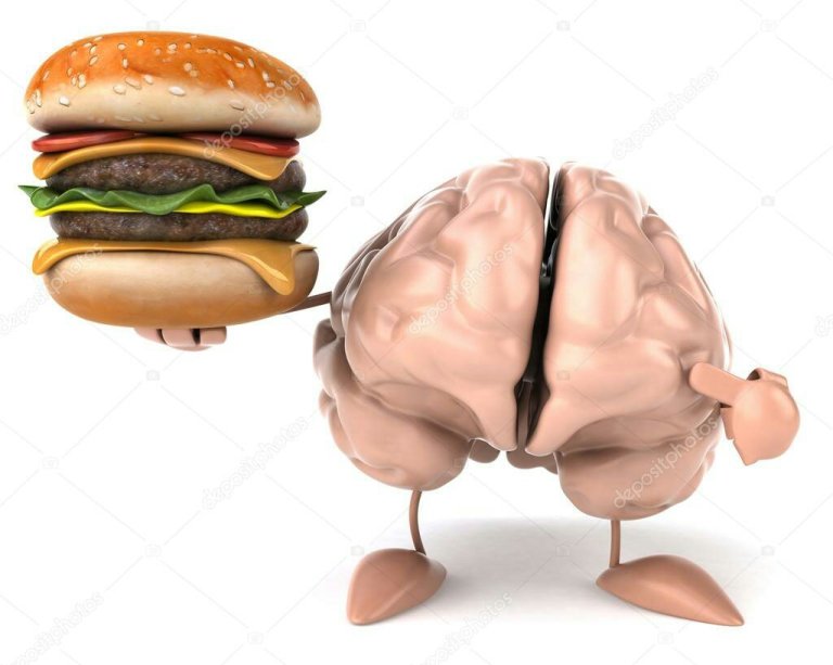 Fast food-mózg-żywność przetworzona